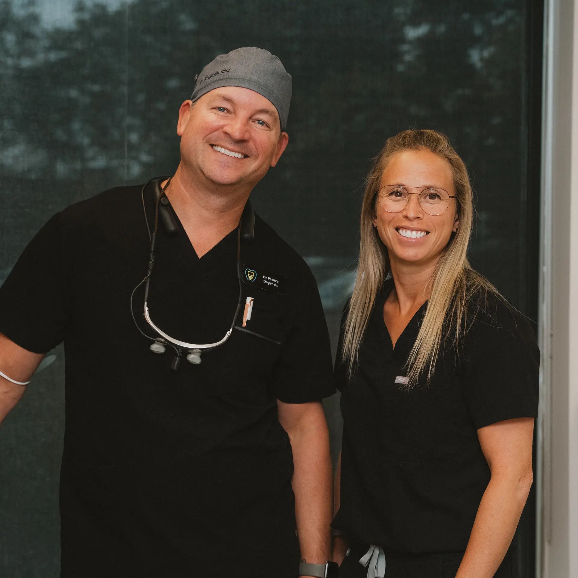 Dr Patrice Dagenais et Dre Marjorie T.Q. Lachapelle au Centre dentaire Boucherville